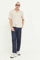 Košile Abercrombie & Fitch KI125.3099.400 béžová SS23