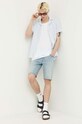Odzież Hollister Co. koszula bawełniana KI325.3078.220 niebieski