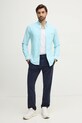 Памучна риза Polo Ralph Lauren 710792161 тюркоазен AW24