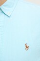 Памучна риза Polo Ralph Lauren 710792161 тюркоазен