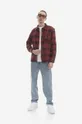 A.P.C. wool blend shirt red