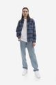 Сорочка з домішкою вовни A.P.C. WOAOQ.H02396 блакитний SS23