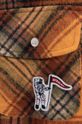 Сорочка з домішкою вовни Billionaire Boys Club Check Shirt B22417 помаранчевий