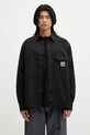 Βαμβακερό πουκάμισο Carhartt WIP Reno Shirt Jac χαλαρό μαύρο I031447