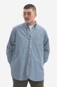 Engineered Garments cotton shirt Engineered Garments 19 Century BD cotton blue 23S1A001.CV001