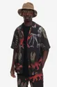 nero Market camicia in cotone Vision Quest Uomo