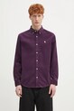 Πουκάμισο κοτλέ Carhartt WIP L/S Madison Fine Cord Shirt κανονικό μωβ I030580.2W0XX