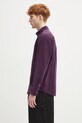Πουκάμισο κοτλέ Carhartt WIP L/S Madison Fine Cord Shirt I030580.2W0XX μωβ SS25