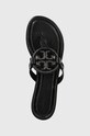Δερμάτινες σαγιονάρες Tory Burch Miller Pave μαύρο 145945.006