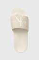 Calvin Klein Jeans papucs SLIDE MONOGRAM CO bézs YW0YW00103