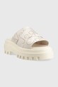 Calvin Klein Jeans klapki TOOTHY COMBAT SANDAL WEBBING YW0YW00949 beżowy SS23
