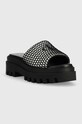 Шльопанці Calvin Klein Jeans TOOTHY COMBAT SANDAL OVER MESH YW0YW00950 чорний SS23