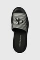 Шльопанці Calvin Klein Jeans TOOTHY COMBAT SANDAL OVER MESH чорний YW0YW00950