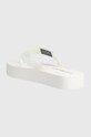 Obuwie Calvin Klein Jeans japonki FLATFORM FLIPFLOP YW0YW00993 biały