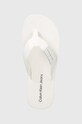 Calvin Klein Jeans japonki FLATFORM FLIPFLOP biały YW0YW00993