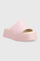 Vagabond Shoemakers klapki skórzane COURTNEY 5334.601.45 różowy SS23