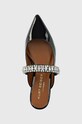 Kožené šľapky Kurt Geiger London Princely čierna 1808900309.BLACK