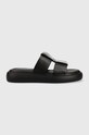 Vagabond Shoemakers slapi de piele Blenda platformă negru 5519.201.20