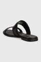 Obuwie Calvin Klein klapki skórzane ALMOND SLIDE W/HW HW0HW01482 czarny