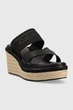 Παντόφλες Calvin Klein WEDGE 50HH - HE HW0HW01498 μαύρο SS23