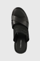 nero Calvin Klein ciabatte slide WEDGE 50HH - HE