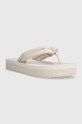 Žabky Calvin Klein FLATFORM FLIP FLOP W/HW HW0HW01503 béžová SS23
