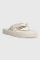 Σαγιονάρες Calvin Klein FLATFORM FLIP FLOP W/HW μπεζ