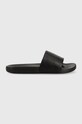 Calvin Klein klapki POOL SLIDE - HF MONO imitacja skóry licowej czarny HW0HW01507