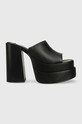 Steve Madden slapi de piele Cagey platformă negru SM11002312.017