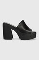 Aldo slapi de piele Maysee gros negru 13542926.MAYSEE