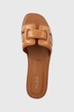 Aldo klapki skórzane Elenaa brązowy 13542481.ELENAA