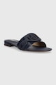 Lauren Ralph Lauren klapki skórzane Alegra 802891388005.410 granatowy SS23