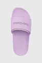 fioletowy Juicy Couture klapki