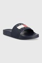 Obuwie Tommy Jeans klapki FLAG POOL SLD ESS EN0EN02115 granatowy