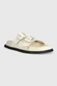 Tommy Jeans papucs FANCY SANDAL bézs