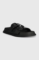 Tommy Jeans papuci FANCY SANDAL EN0EN02136 negru SS23