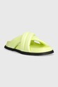 Tommy Jeans papuci FANCY PADDED SANDAL EN0EN02175 verde SS23