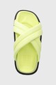 Tommy Jeans papuci FANCY PADDED SANDAL verde EN0EN02175