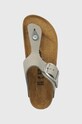 Semišové žabky Birkenstock Gizeh Big Buckle sivá 1022205