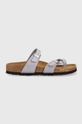 fioletowy Birkenstock klapki skórzane Mayari SFB Damski