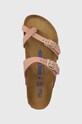 Birkenstock papucs velúrból Mayari SFB rózsaszín 1024049