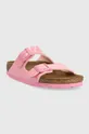 Birkenstock sliders Arizona pink