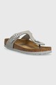 Birkenstock japonki zamszowe Gizeh SFB 1024138 szary SS23