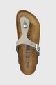 Birkenstock japonki zamszowe Gizeh SFB szary 1024138
