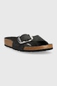 Birkenstock slapi de piele Madrid 1006522 negru SS23