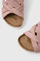 ružová Semišové šľapky Birkenstock LUGANO SFB