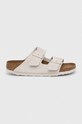 Birkenstock Arizona Soft Footbed Suede Antique White synthetic white 1024516