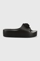 Pantofle Kurt Geiger London Eagle Chunky Slide platforma černá 9787200999.BLACK