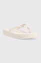 Žabky Tommy Hilfiger TH MONOGRAM FLAT SANDAL FW0FW06964 béžová SS23