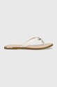 Kožne japanke Tommy Hilfiger TH ELEVATED THONG ravna bijela FW0FW06998